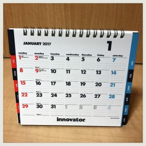 【これが好き！】イノベーター卓上カレンダー2017がシンプルお洒落