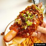 縲先眠螳ソ縲醍ゥエ蝣エ縺ョ繝帙ャ繝医ラ繝繧ー縲繰.S. BURGERS CAFE 譁ー螳ソEAST蠎励肴─諠ウ
