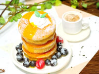 【ミニチュアフード】パンケーキ+フルーツ+お皿+コーヒーの作り方