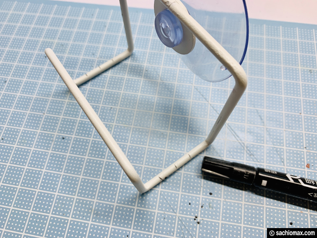 【簡単100均DIY】鏡に貼る＆角度調整 吸盤スマホスタンド-セリア自作-02