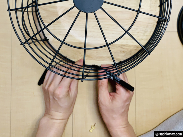 【100均DIY】DAISO(ダイソー)ワイヤーテーブルをリメイクする方法-09