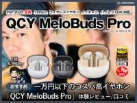 【高コスパ】LDAC対応イヤホン「QCY MeloBuds Pro」6,980円で驚き！