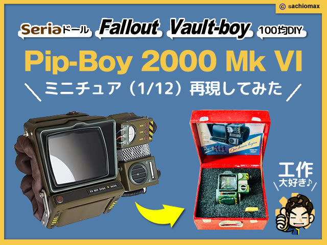 【Fallout】Pip-Boy 2000 Mk VI ミニチュアを作ってみた｜Construction Kitを完全再現！-00